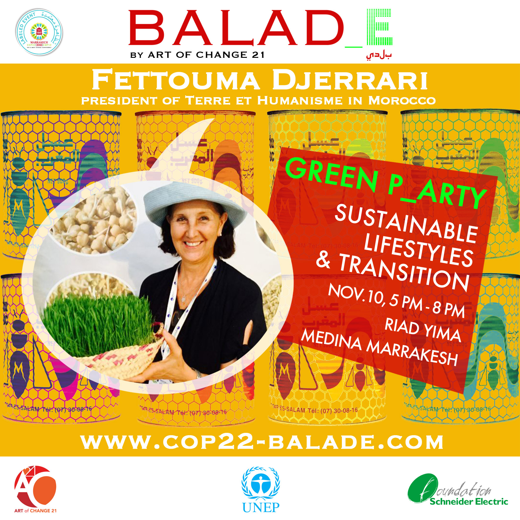 Balade cop22 Intervention de Fettouma Djerrari et THM