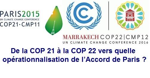 Table ronde - De la COP 21 à la COP 22 : Opérationnalisation ?