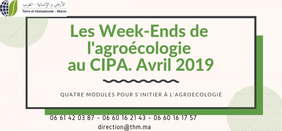 Formation Les weekends de l'Agroécologie Avril 2019