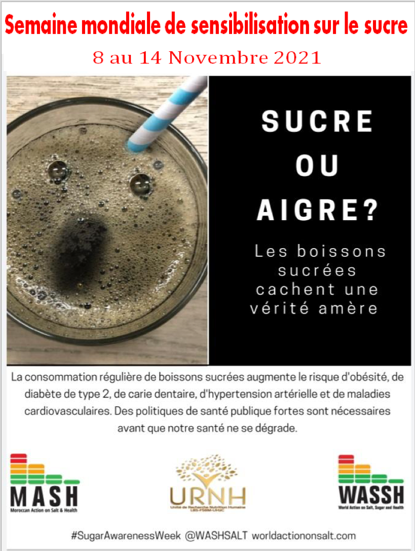 Semaine mondiale sur la sensibilisation sur le sucre